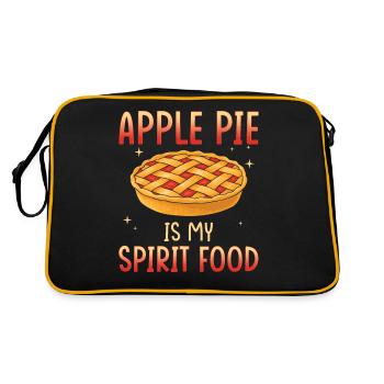 Apple pie is my favorite dish - Retro Bag - black/gold - Back
