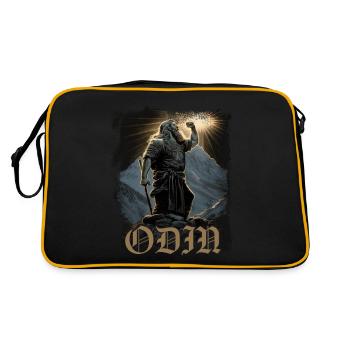 Mighty Odin Viking Mythologie nordique - Sac Retro - noir/or - Dos