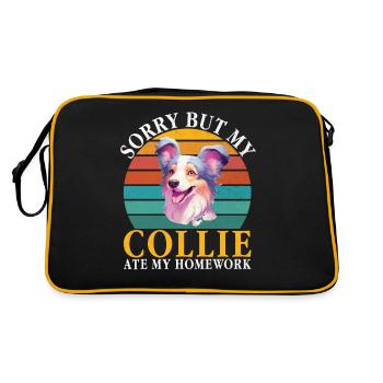 Cadeaux Collie - Sac Retro - noir/or - Dos