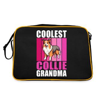 Cadeaux Collie - Sac Retro - noir/or - Dos