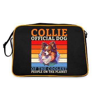 Cadeaux Collie - Sac Retro - noir/or - Dos