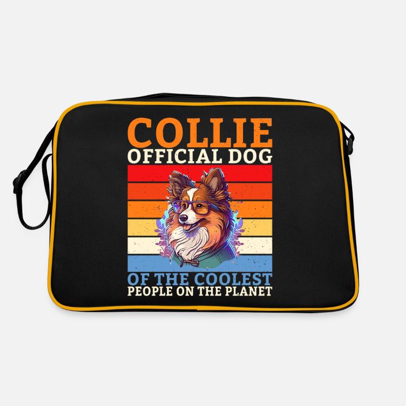 Collie Gifts Retro Tasche
