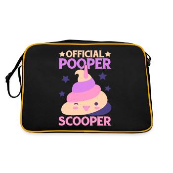 Pooper Scooper officiel 34 - Sac Retro - noir/or - Dos