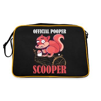 Pooper Scooper officiel 35 - Sac Retro - noir/or - Dos
