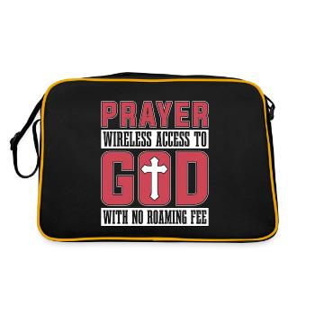 Clergy Prayer Wireless Access Devotion Clergyman - Retro Bag - black/gold - Back