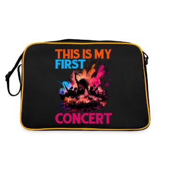 This Is My First Concert 57 - Retro Bag - black/gold - Back