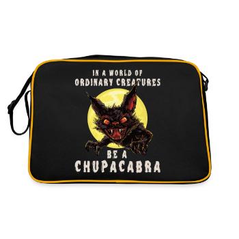 Be a Chupacabra - Mythical Monster - - Retro Bag - black/gold - Back