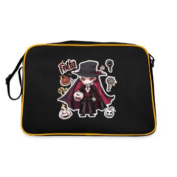Vampire Vampire Vampire Halloween Vampire Costume - Retro Bag - black/gold - Back