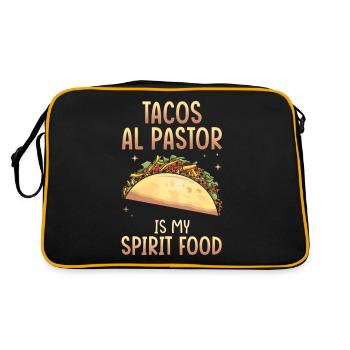 Tacos Al Pastor est mon plat préféré - Sac Retro - noir/or - Dos
