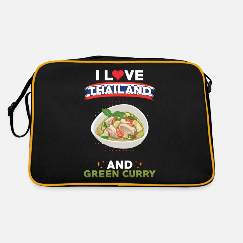 Curry vert Thaïlande Cuisine thaïlandaise Sac Retro