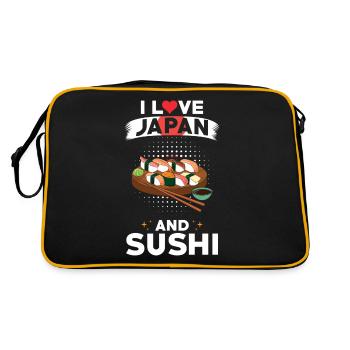 Sushi Japon Cuisine japonaise - Sac Retro - noir/or - Dos