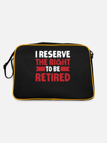 Pensioner pension - Retro Bag - black/gold - Back