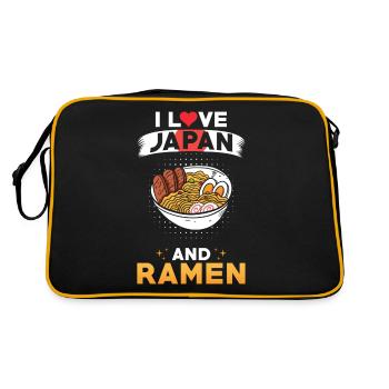 Ramen Japon Cuisine Japonaise - Sac Retro - noir/or - Dos