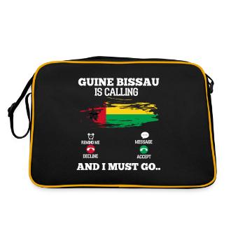 Guinée-Bissau - Sac Retro - noir/or - Dos