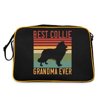 Cadeaux Collie - Sac Retro - noir/or - Dos