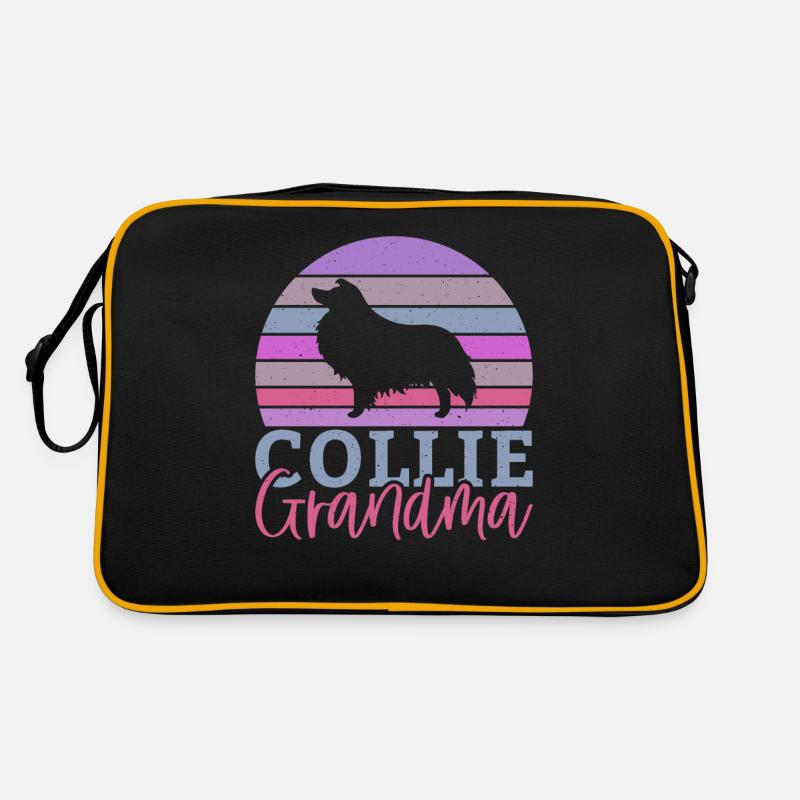 Collie Gifts Retro Tasche