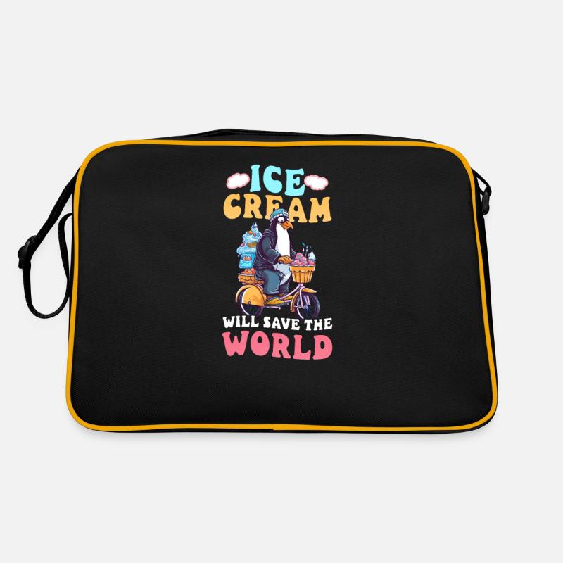 Vendeur de crème glacée Ice Cream Save World Sac Retro