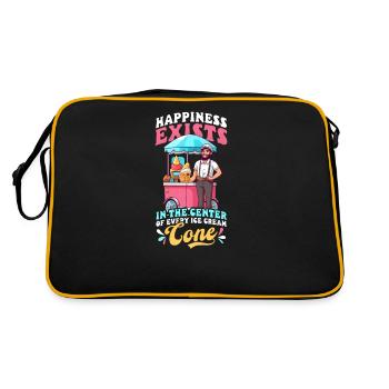 Vendeur de crème glacée Bonheur Au milieu de la crème glacée - Sac Retro - noir/or - Dos