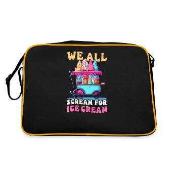 Vendeur de crème glacée All Scream For Ice Cream - Sac Retro - noir/or - Dos