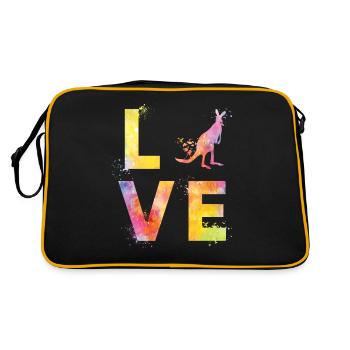 L’amour kangourou - Sac Retro - noir/or - Dos