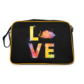 Les rats adorent - Sac Retro - noir/or - Dos