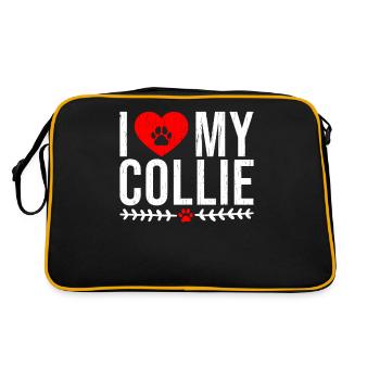 Cadeaux Collie - Sac Retro - noir/or - Dos