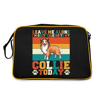 Cadeaux Collie - Sac Retro - noir/or - Dos