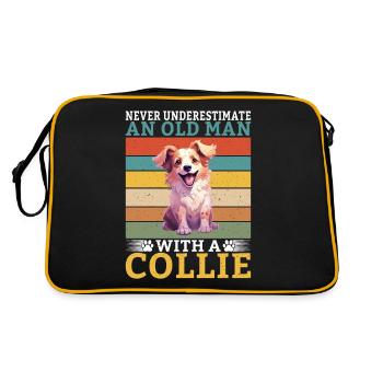 Cadeaux Collie - Sac Retro - noir/or - Dos