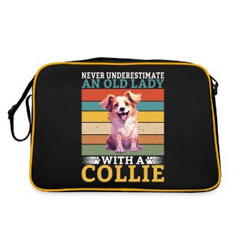 Cadeaux Collie - Sac Retro - noir/or - Dos