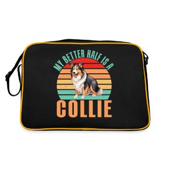 Cadeaux Collie - Sac Retro - noir/or - Dos