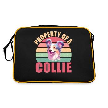 Cadeaux Collie - Sac Retro - noir/or - Dos