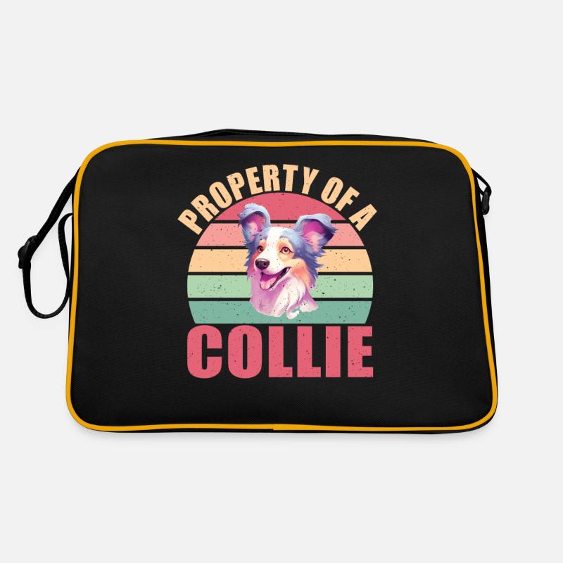 Collie Gifts Retro Tasche