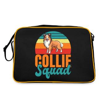 Cadeaux Collie - Sac Retro - noir/or - Dos