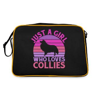 Cadeaux Collie - Sac Retro - noir/or - Dos