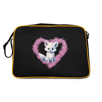 Renard polaire Renard des glaces Renard arctique - Sac Retro - noir/or - Dos