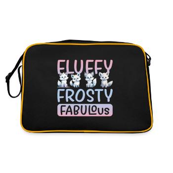 Renard polaire Renard des glaces Renard arctique - Sac Retro - noir/or - Dos