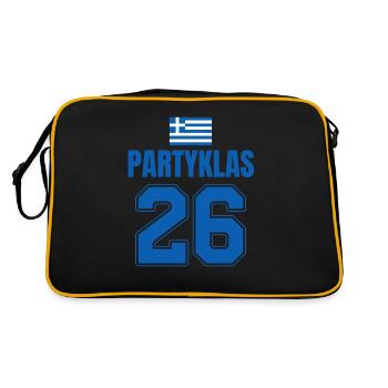 Fußball Griechenland Mallorca Sauf Trikot - Retro Tasche - Schwarz/Gold - Hinten