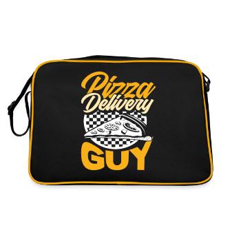 Fournisseur de pizza - Sac Retro - noir/or - Dos