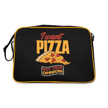 Pizza Pas votre avis - Sac Retro - noir/or - Dos