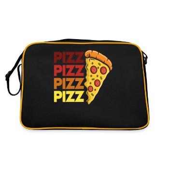 Pizza Pizza Pizza - Sac Retro - noir/or - Dos