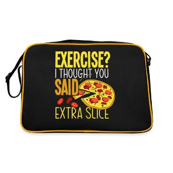 Pizza Dicton Pizza Slice Dictons - Sac Retro - noir/or - Dos