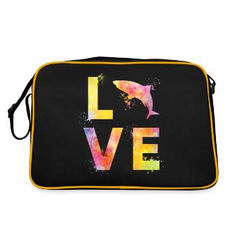 L’amour des requins - Sac Retro - noir/or - Dos