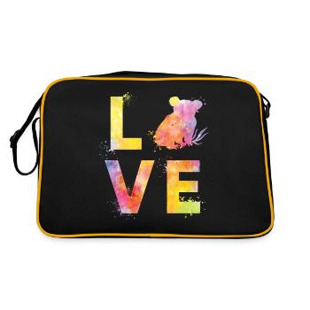 Koala love - Retro Bag - black/gold - Back