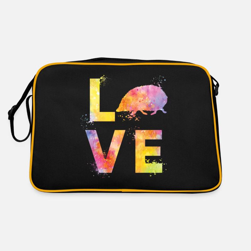 Igel liebe Retro Tasche