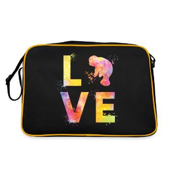 L’amour des lamantins - Sac Retro - noir/or - Dos
