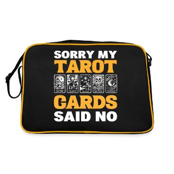 Désolé mes cartes de Tarot ont dit non - Sac Retro - noir/or - Dos