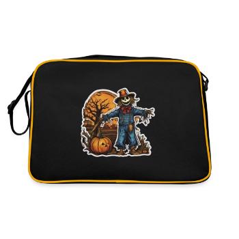 Épouvantail Halloween Épouvantail Costume - Sac Retro - noir/or - Dos