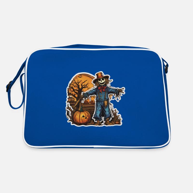 Vogelscheuche Halloween Vogelscheuchen Kostüm Retro Tasche