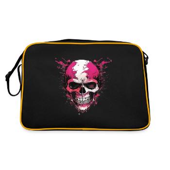 Crânes Crâne Crâne Crâne Os du crâne - Sac Retro - noir/or - Dos