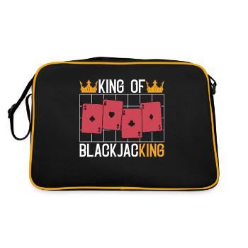Classic Blackjack King Of Blackjacking Card Game - Retro Bag - black/gold - Back